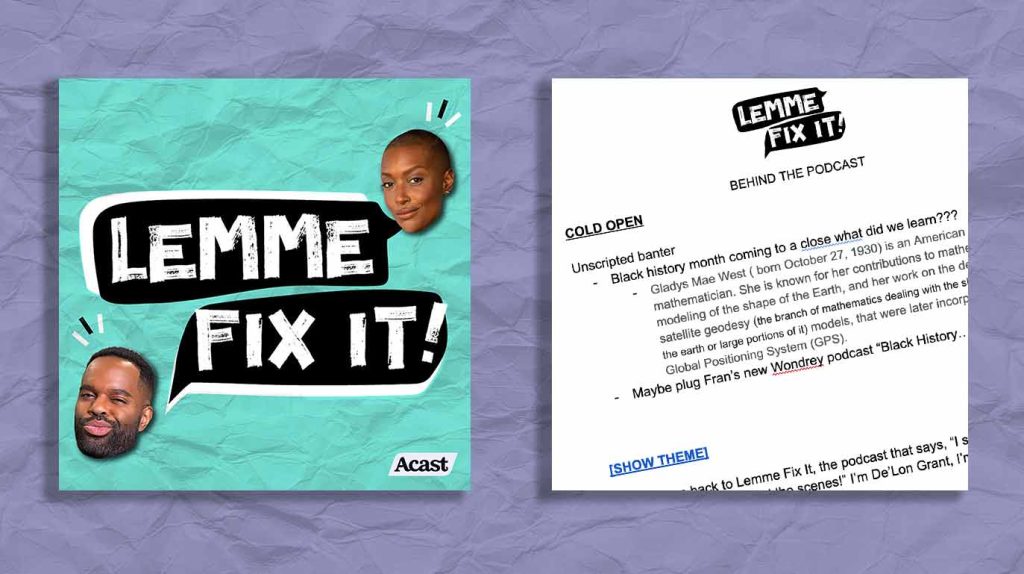 Lemme Fix It | Behind The Podcast – franchesca.net